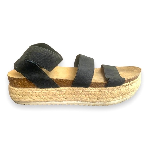 Esprit Shoes - ESPRIT Womens New GiGi Espadrille Platform Sandals in Black Size 9